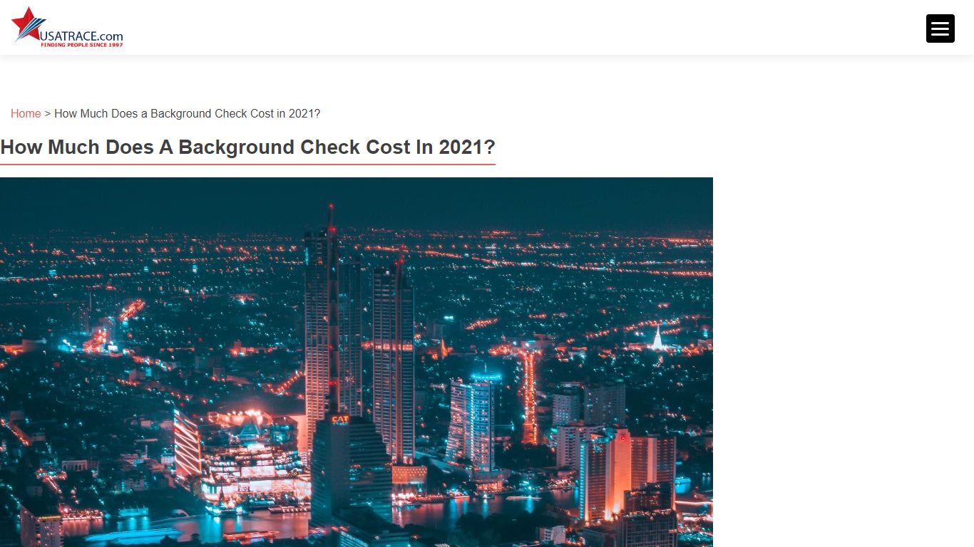 How Much Does a Background Check Cost in 2021? - USATrace.com