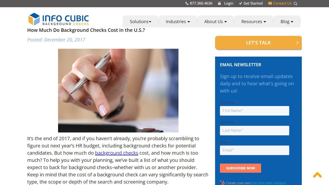 How Much Do Background Checks Cost in the U.S.? - Info Cubic